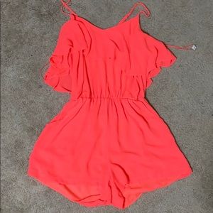 Neon Pink GB romper